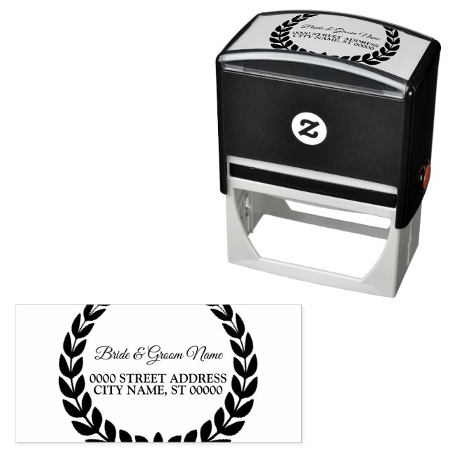 Carimbo Auto Entintado Christmas Party Elegant Leaves Vintage (In Situ)