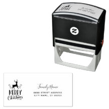 Christmas Return Address Self-inking Stamp
