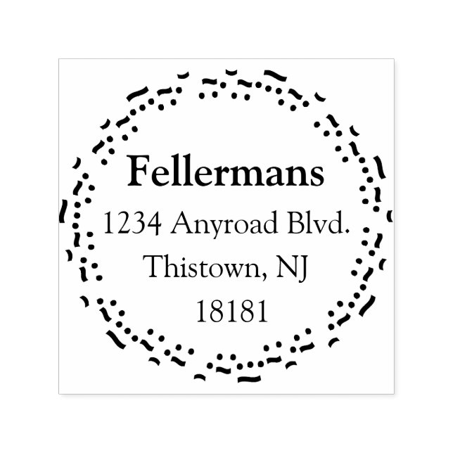 Carimbo Auto Entintado Círculo de Notas de Música (Design)