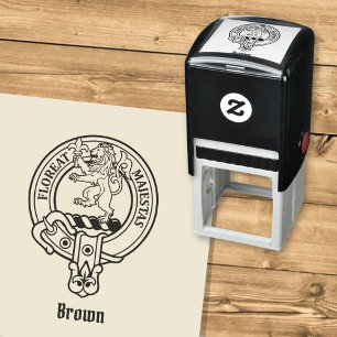 Carimbo Auto Entintado Clan Brown Crest