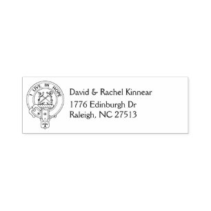 Carimbo Auto Entintado Clan Kinnear [EDIT] Crest & Address