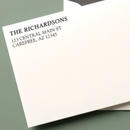 Carimbo Auto Entintado Classic Family Name Return Address