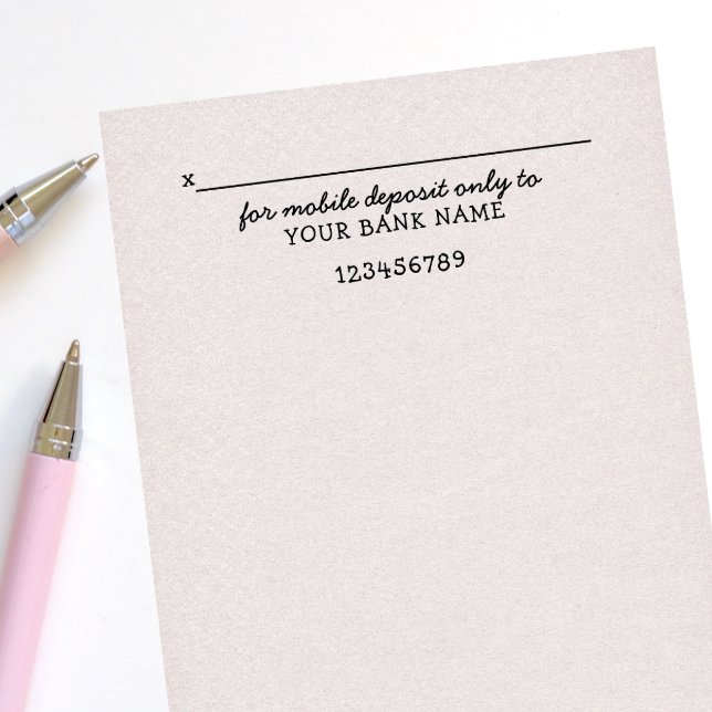 Carimbo Auto Entintado Cód. Para Depósito Móvel Somente Pessoal (Criador carregado)