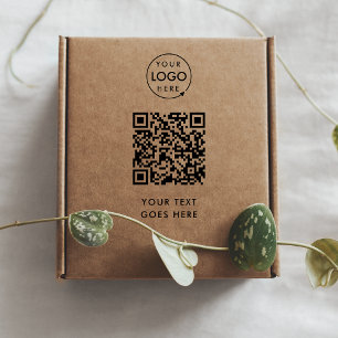 Carimbo Auto Entintado Código QR Logotipo comercial Moderno Profissiona