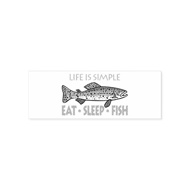 Carimbo Auto Entintado Coma Peixe De Sono - Dizendo Engraçado (Design)