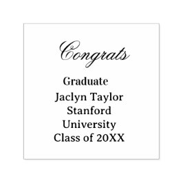 Carimbo Auto Entintado Congrats graduation name university name class of 