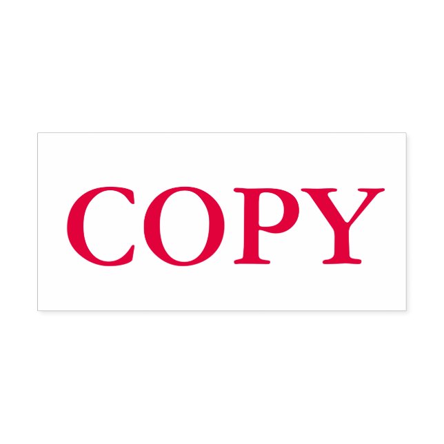 Carimbo Auto Entintado Cópia Vermelha (Design)