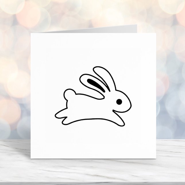 Carimbo Auto Entintado Cor do Coelho em Execução (Criador carregado)