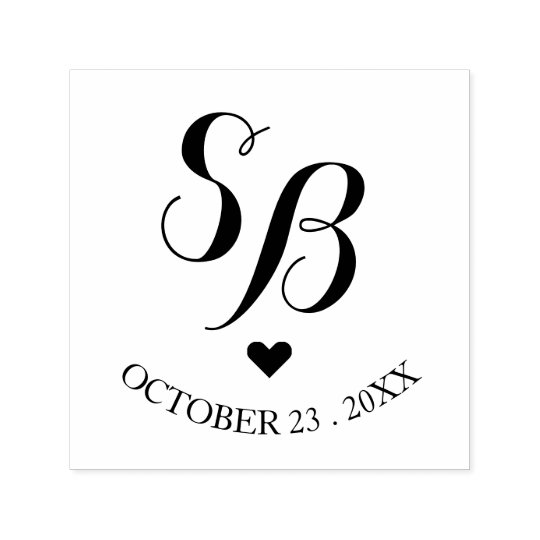 Carimbo Auto Entintado Coracao Bonito Do Monograma Data Do Casamento Zazzle Com Br Monograma coração feitas especialmente para você. carimbo auto entintado coracao bonito do monograma data do casamento