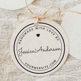 Carimbo Auto Entintado Coração Moderno Fabricado à Mão com Artesanato de 