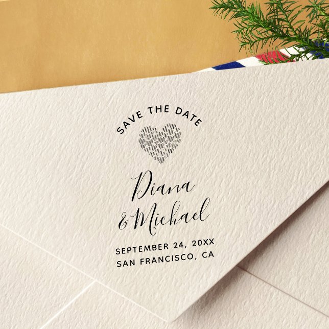 Carimbo Auto Entintado Corações Adoráveis SALVAM A Caligrafia DE DATA (Criador carregado)