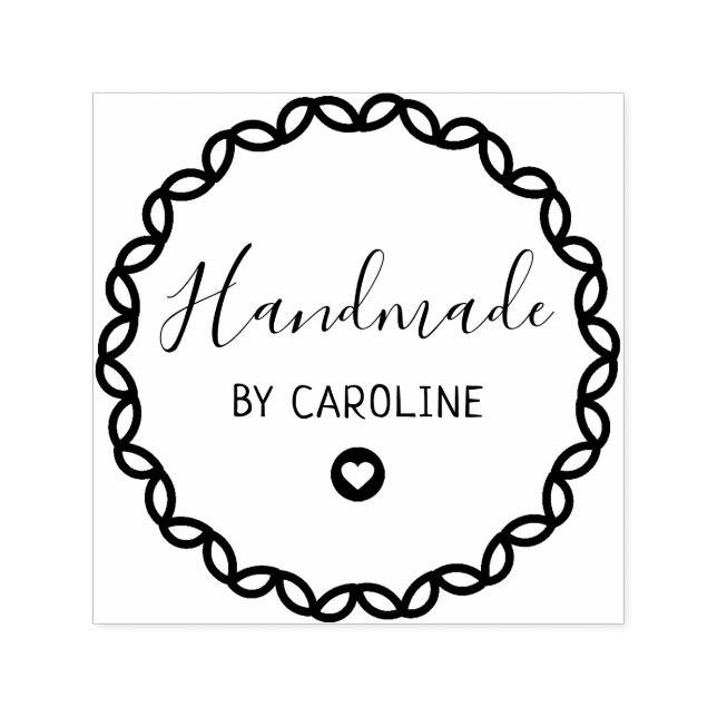 Carimbo Auto Entintado coroa geométrica manual (Design)