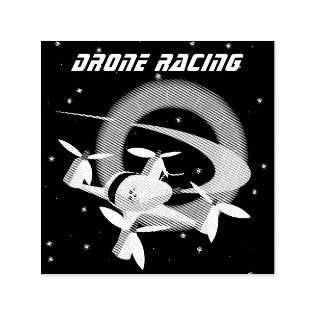 Carimbo Auto Entintado Corrida de Drone (Design)
