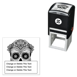 Carimbo Auto Entintado Crânio