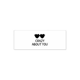 Carimbo Auto Entintado Crazy About You Rubber Stamps & Ink
