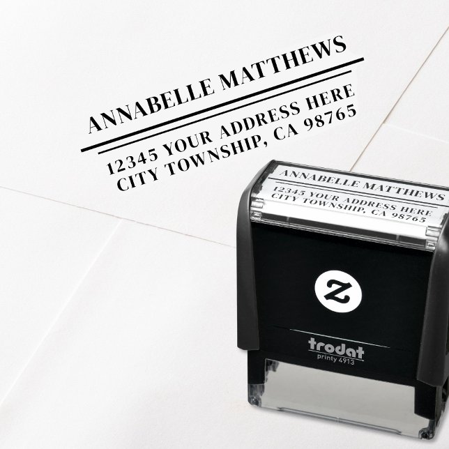 Carimbo Auto Entintado Create Your Own Return Address (Create Your Own Return Address self-inking stamp)
