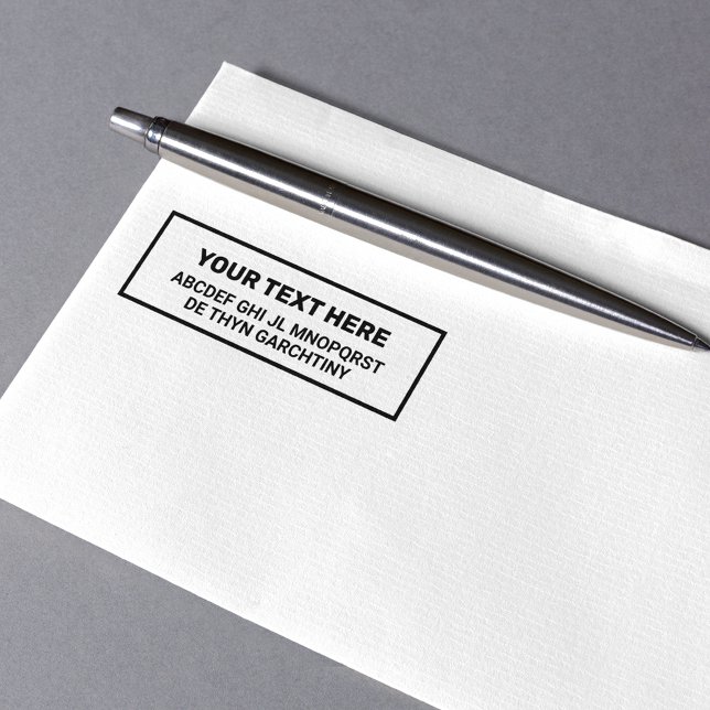 Carimbo Auto Entintado Criando suas próprias palavras / sinal PRETO de te (Criador carregado)