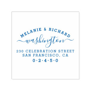 Carimbo Auto Entintado Criar seu próprio endereço do remetente da famí