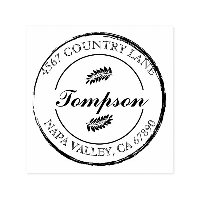 Carimbo Auto Entintado Crie minimamente moderno seus melhores presentes r (Design)