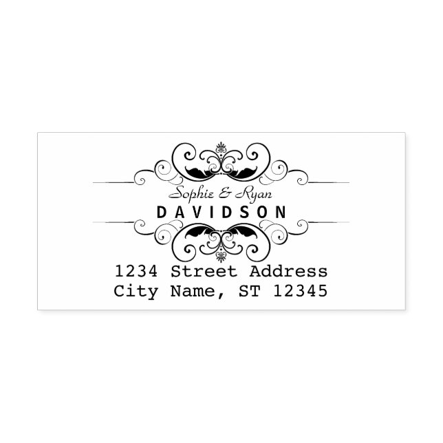 Carimbo Auto Entintado Crie o seu próprio endereço de devolução (Design)