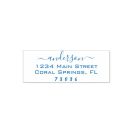 Carimbo Auto Entintado Crie seu próprio endereço de devolução da família