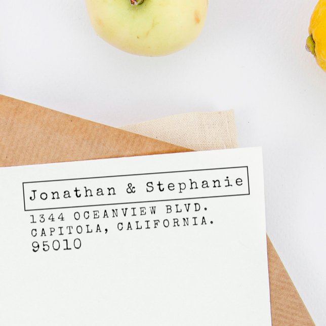 Carimbo Auto Entintado Crie Seu Próprio Endereço De Devolução Da Máquina  (Criador carregado)