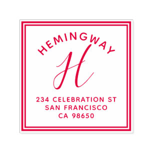 Carimbo Auto Entintado Crie seu próprio endereço de devolução de scri