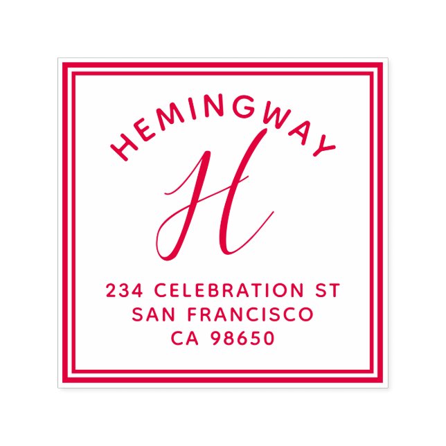 Carimbo Auto Entintado Crie seu próprio endereço de devolução de script d (Design)