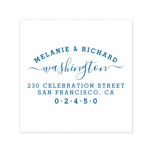 Carimbo Auto Entintado Crie seu próprio endereço de devolução familiar re (Design)