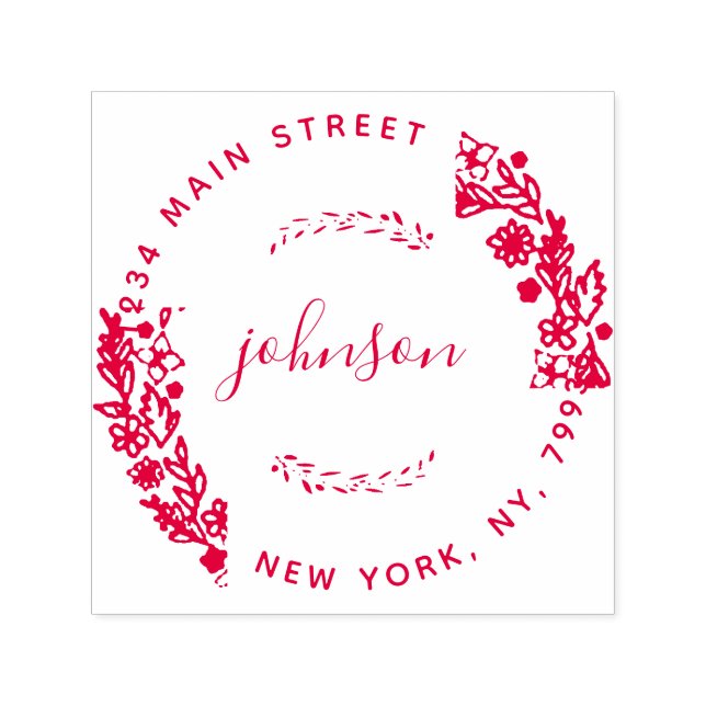 Carimbo Auto Entintado Crie seu próprio endereço de devolução flexível mo (Design)