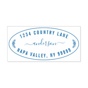 Carimbo Auto Entintado Crie seu próprio endereço de devolução moderno