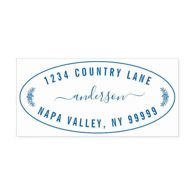 Carimbo Auto Entintado Crie seu próprio endereço de devolução moderno (Design)