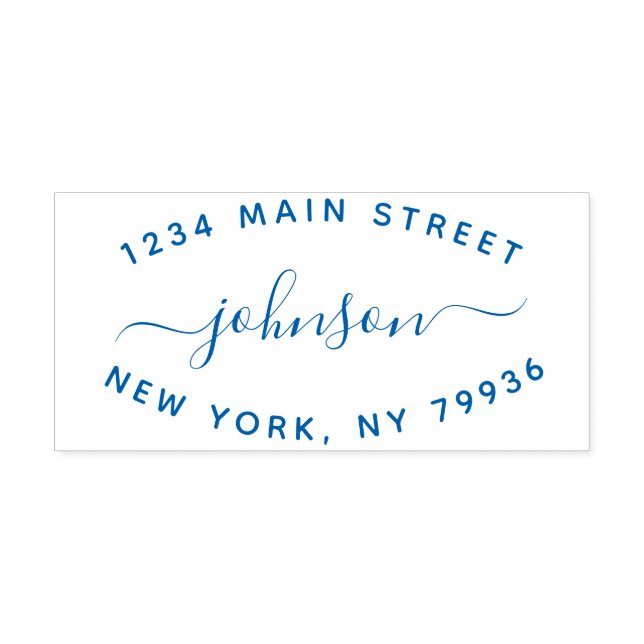 Carimbo Auto Entintado Crie seu próprio endereço de devolução moderno (Design)