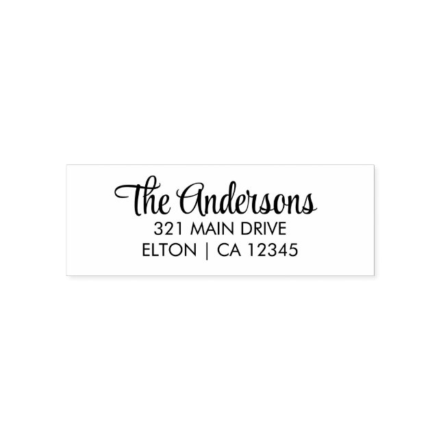 Carimbo Auto Entintado Crie seu próprio endereço de devolução personaliza (Design)