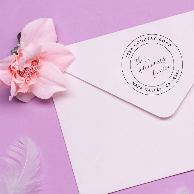 Carimbo Auto Entintado Crie seu próprio endereço de devolução simples e r (Criador carregado)