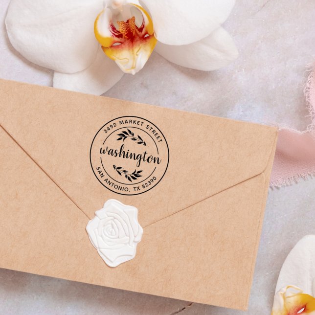 Carimbo Auto Entintado Crie Seu Próprio Endereço De Retorno Verde Russo (Criador carregado)