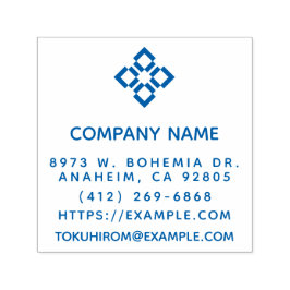 Carimbo Auto Entintado Crie seu próprio nome de empresa quadrado