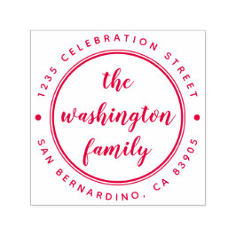 Carimbo Auto Entintado Crie seu próprio nome de família Endereço de devol