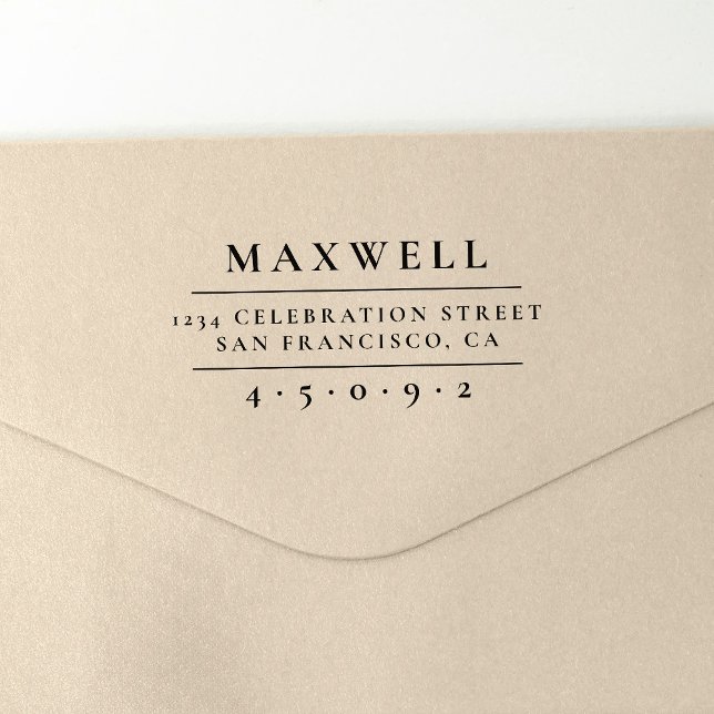 Carimbo Auto Entintado Crie seu próprio nome de família legível Endereço  (Criador carregado)