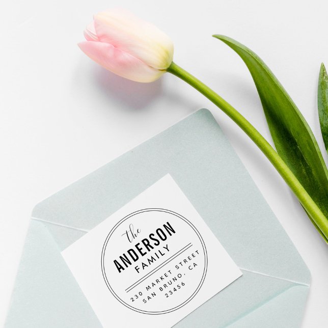 Carimbo Auto Entintado Crie seu próprio nome de família Roda Endereço de  (Criador carregado)