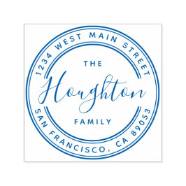 Carimbo Auto Entintado Crie seu próprio nome de família Roda Endereço de 