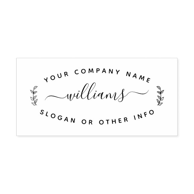 Carimbo Auto Entintado Crie seu próprio retorno moderno em volta (Design)