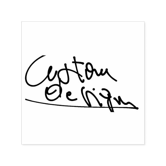 Carimbo Auto Entintado Crie sua própria assinatura (Design)