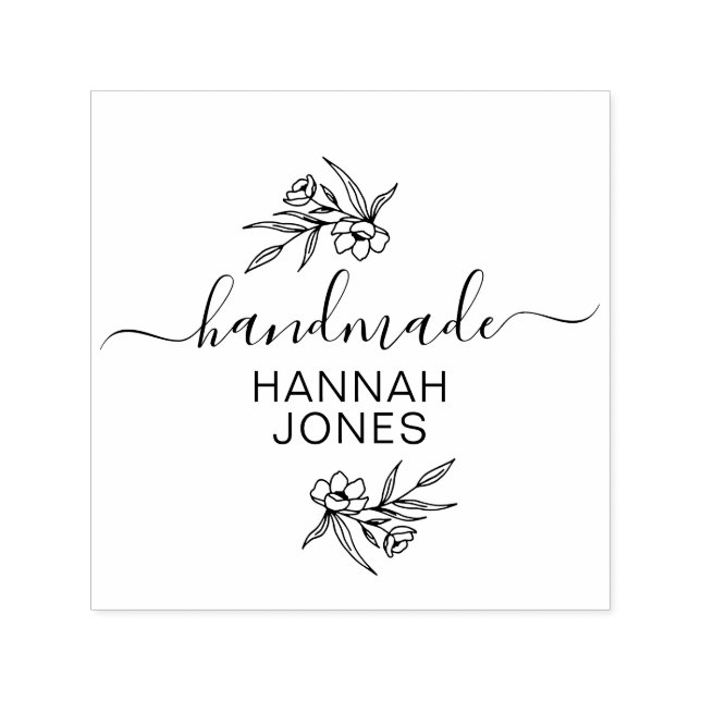 Carimbo Auto Entintado Crie sua própria empresa artesanal (Design)