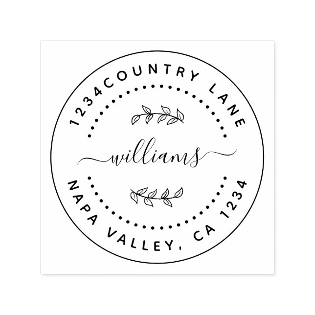 Carimbo Auto Entintado Crie Sua Própria Rua De Autoscolagem De Retorno Re (Design)