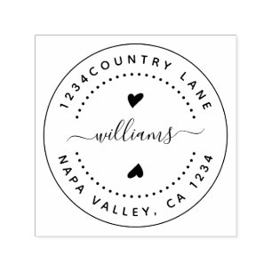 Carimbo Auto Entintado Crie Sua Própria Rua De Autoscolagem De Retorno Re