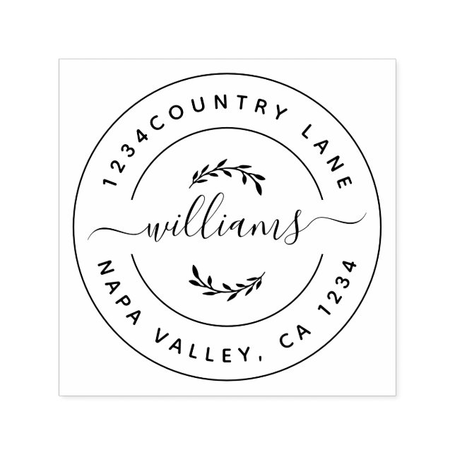 Carimbo Auto Entintado Crie Sua Própria Rua De Autoscolagem De Retorno Re (Design)