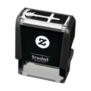 Carimbo Auto Entintado Cristão Personalizável da Cruz de Jesus Cristo Cla