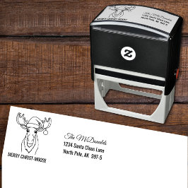 Carimbo Auto Entintado Cristo de feliz - Alça com o endereço de devolução