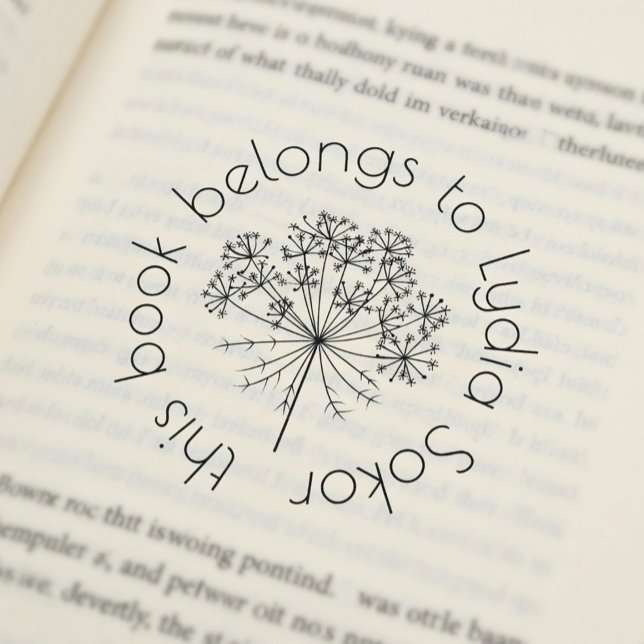 Carimbo Auto Entintado Custom Home Library (Criador carregado)